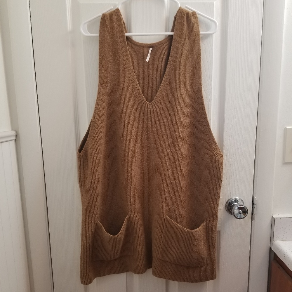 Free People sweater vest dress L